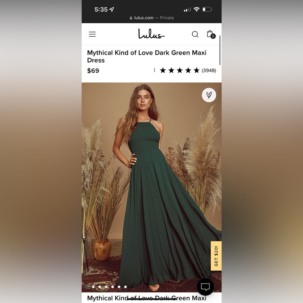 Lulus Mythical Kind of Love Dark Green Maxi
Dress bridesmaid dress